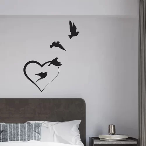 Zidna naljepnica "Love birds"
